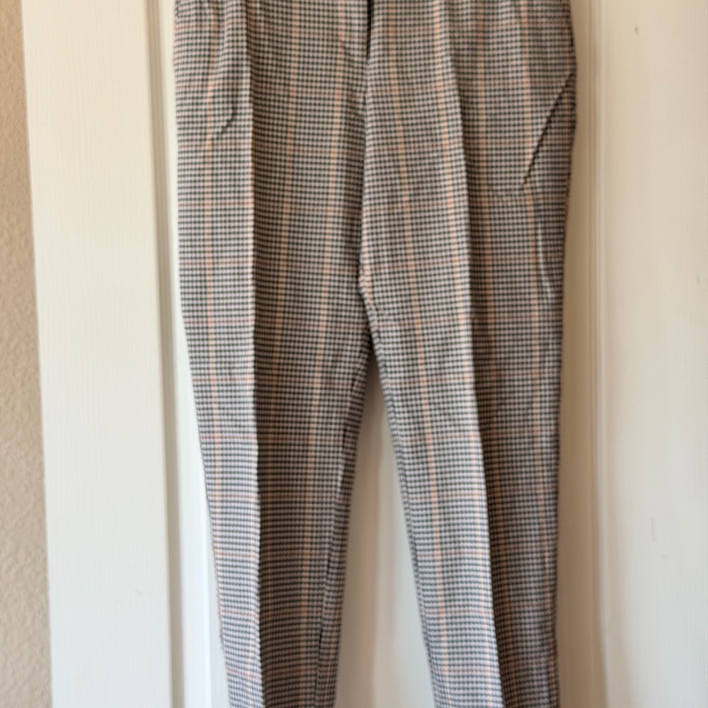 Talbots Houndstooth Dress Pants in Beige and Black